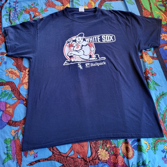 90s Jerzees Dri Power White Sox Graphic Tee - Picture 2 of 4